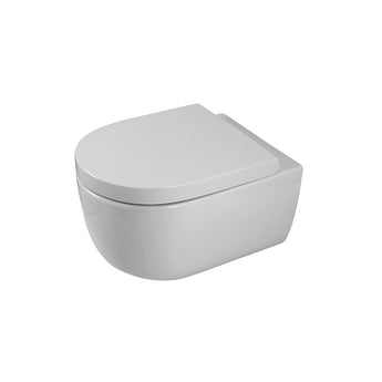 Vas WC Acro Compact suspendat, din portelan, Rimless®, 49 cm, white shinny
